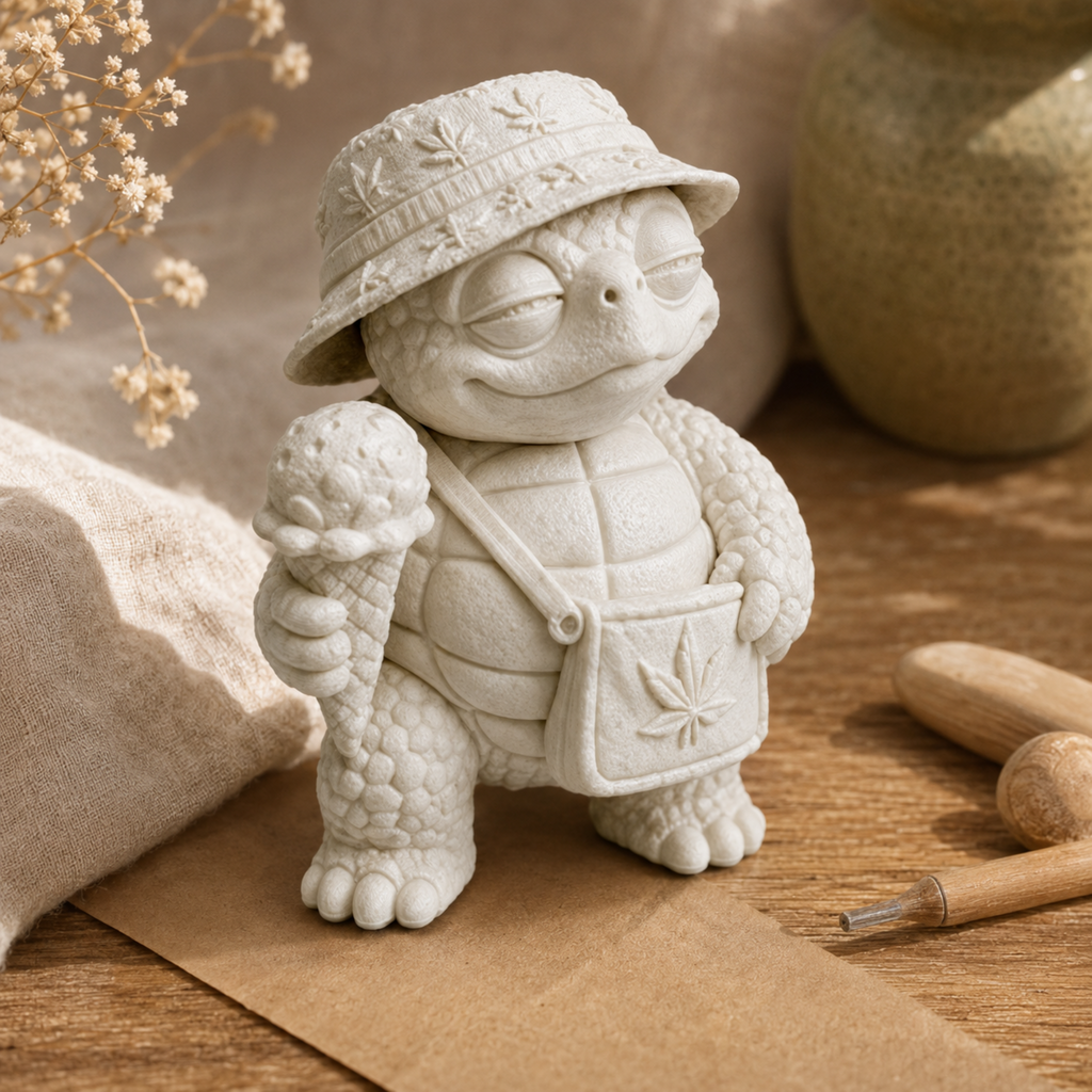 Shellax Coco – Schildkrötenfigur mit Eis als Geschenkidee für DIY-Fans, Ansicht 4.