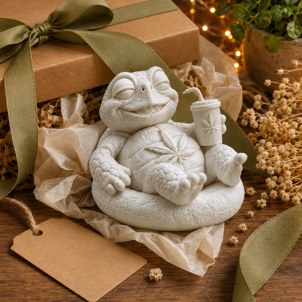 Shellax Highnrich – weiße Schildkrötenfigur aus der Shellax-Kollektion, Ansicht 7.