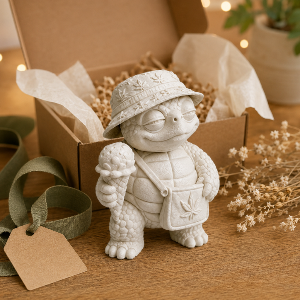 Shellax Coco – weiße Schildkrötenfigur aus der Shellax-Kollektion, Ansicht 7.
