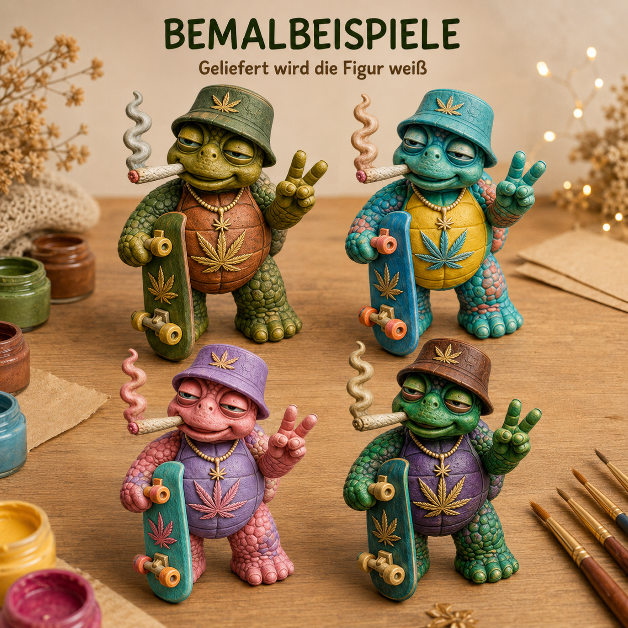 Shellax Junior – DIY-Figur zum Bemalen mit sichtbarer 3D-Druck-Optik, Ansicht 8.