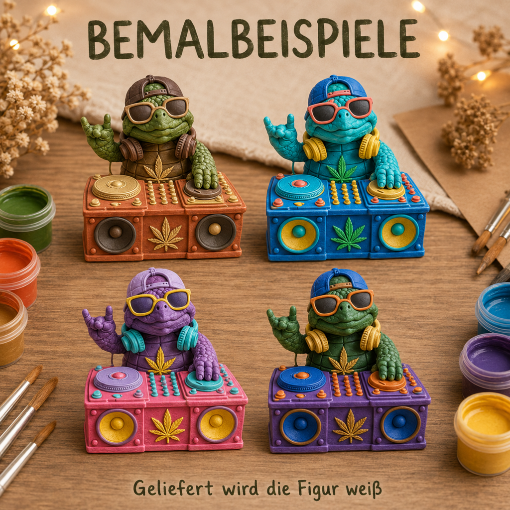 Shellax DJ – DIY-Figur zum Bemalen mit sichtbarer 3D-Druck-Optik, Ansicht 8.