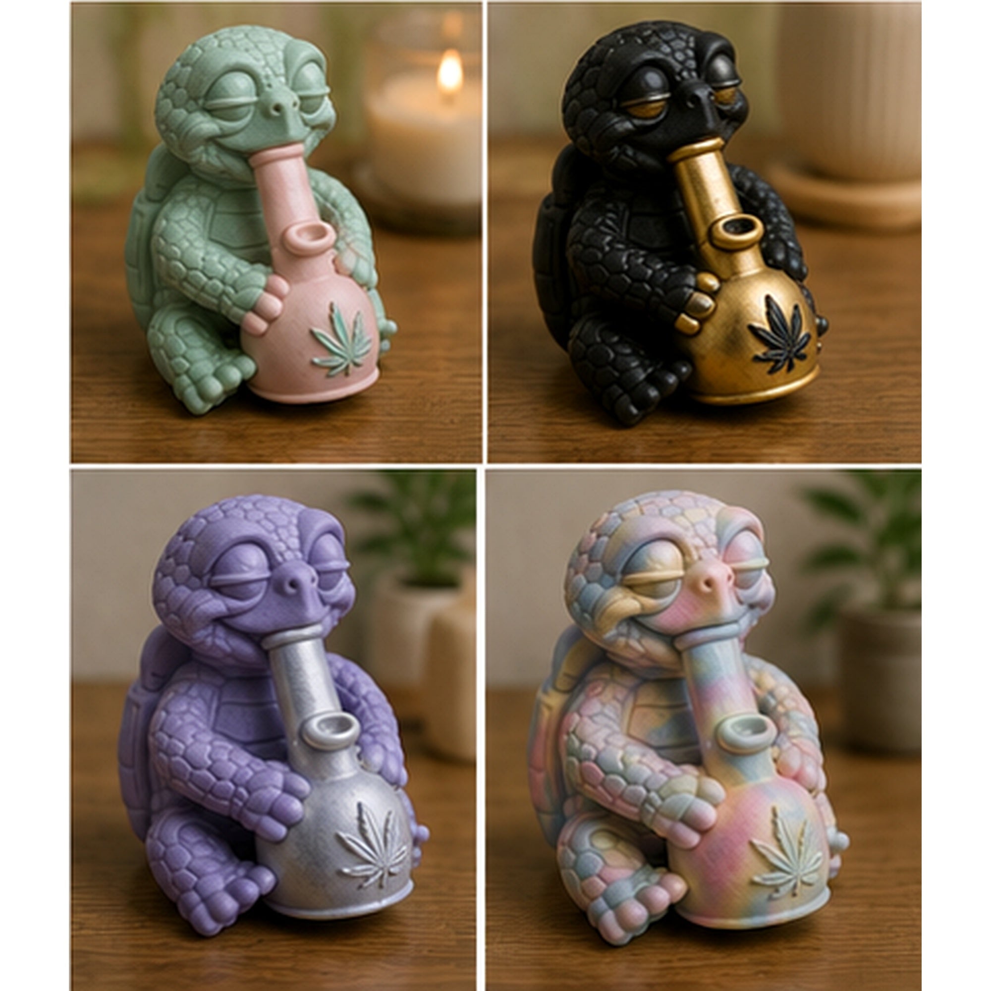 Bemalbeispiel für Shellax Marley als Inspiration; verkauft wird die Figur weiß und unbemalt.