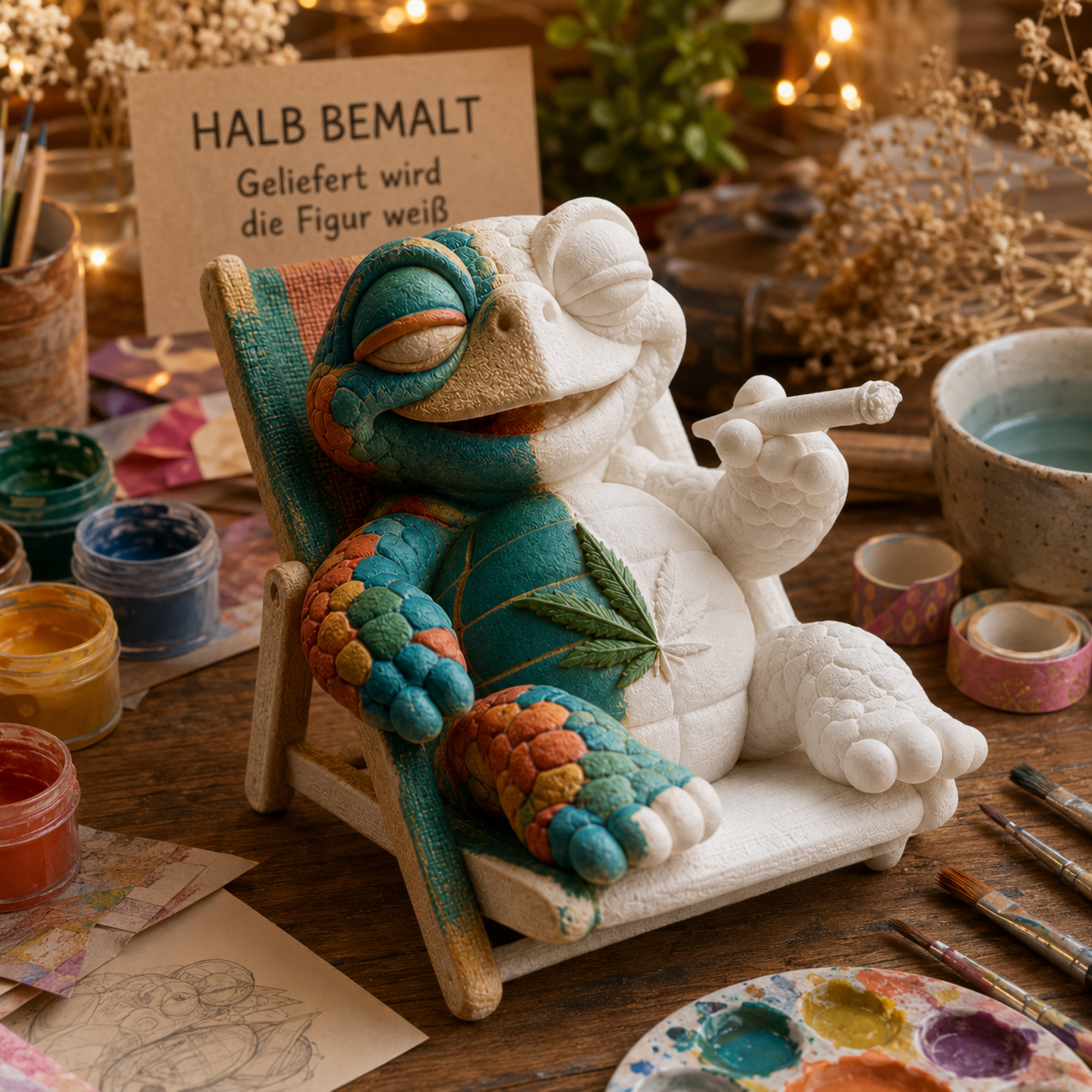 Baddie – Shellax Turtle in a Deckchair
