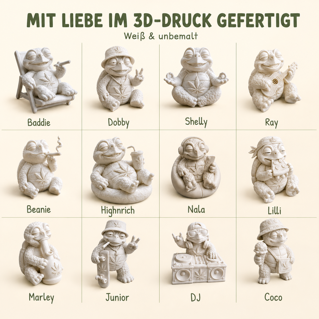 Shellax 3er-Set – Shellax Figuren als kreative Bastelidee und Deko.
