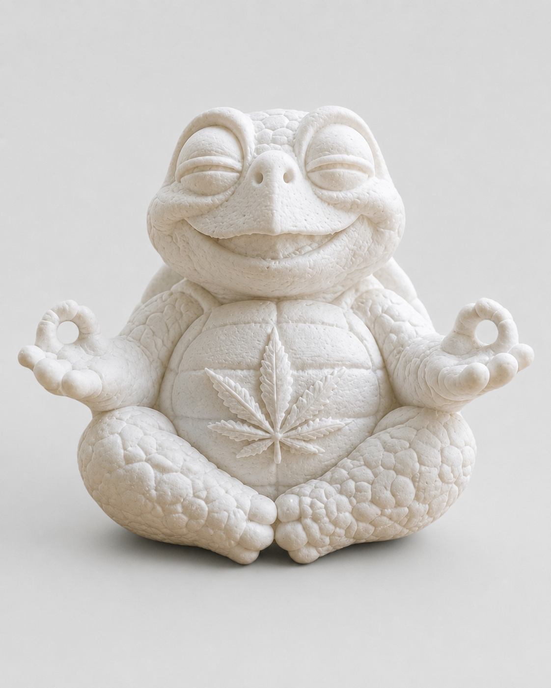 Shellax Figur Shelly als weiße 3D-Druck-Deko für Regal oder Schreibtisch.